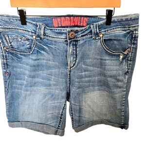 Hydraulic Women's Vintage Blue Denim Shorts Size 20w